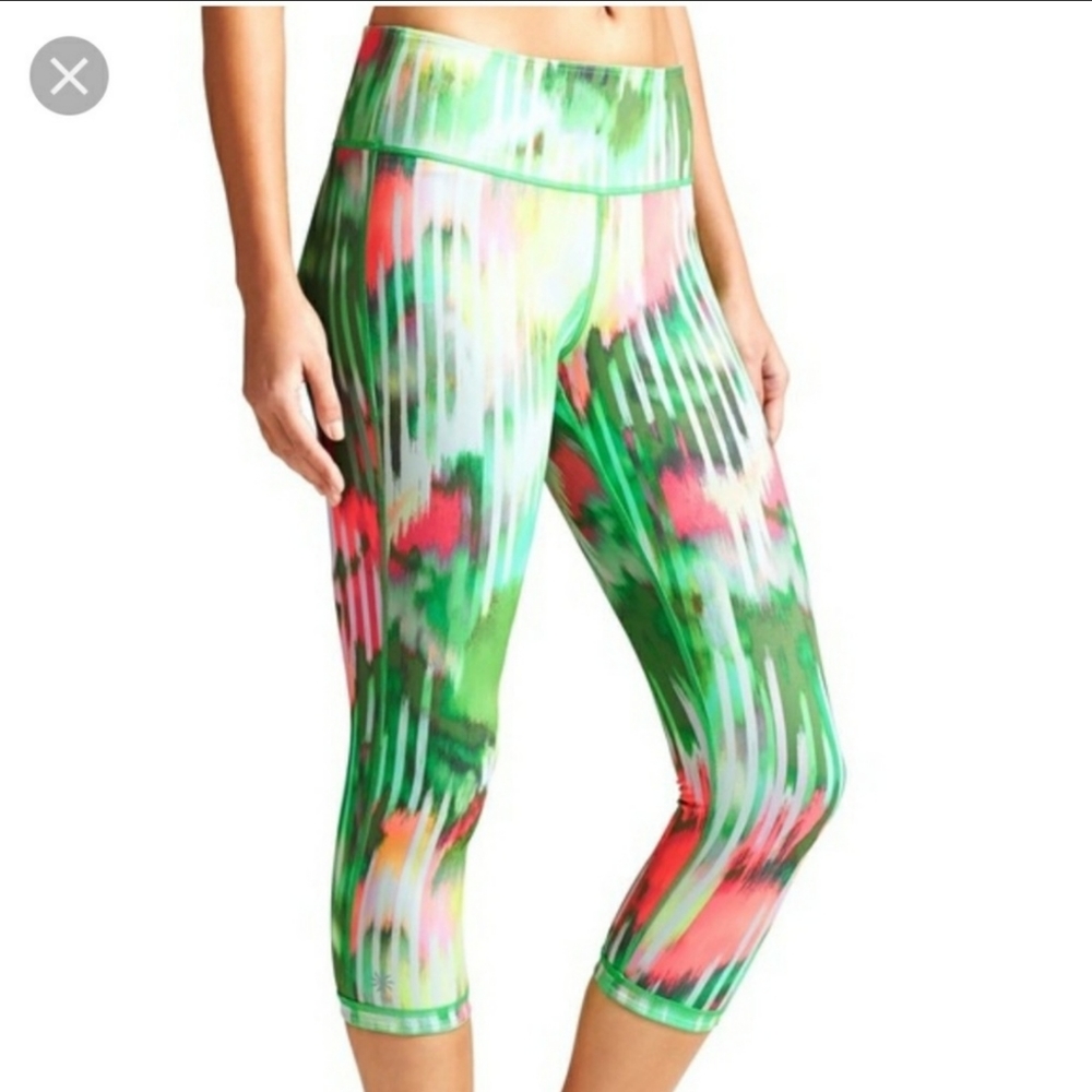 Athleta pink paradise wailea chaturanga legging